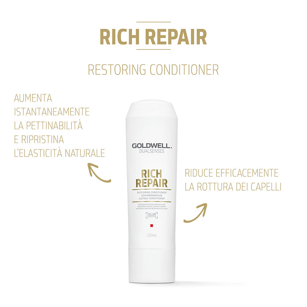 Goldwell Dualsenses Rich Repair Conditioner 200ml - balsamo ristrutturante [it]