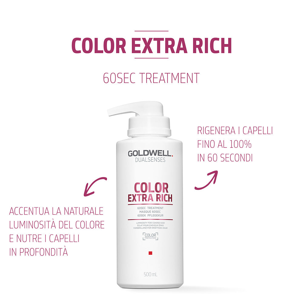 Goldwell Dualsenses Color Extra Rich 60Sec Treatment 500ml - trattamento per capelli grossi o molto grossi [it]