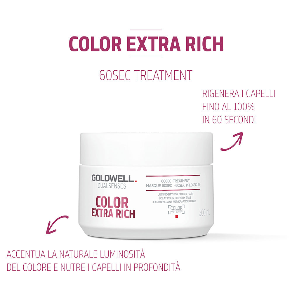 Goldwell Dualsenses Color Extra Rich 60Sec Treatment 200ml - trattamento per capelli grossi o molto grossi [it]