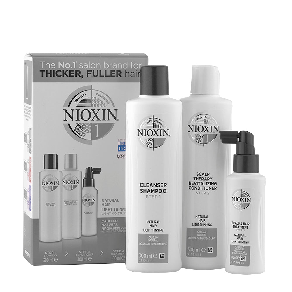 Nioxin Sistema1 XXL Anticaduta Kit Shampoo 300ml + Balsamo 300ml + Trattamento 100ml [all]