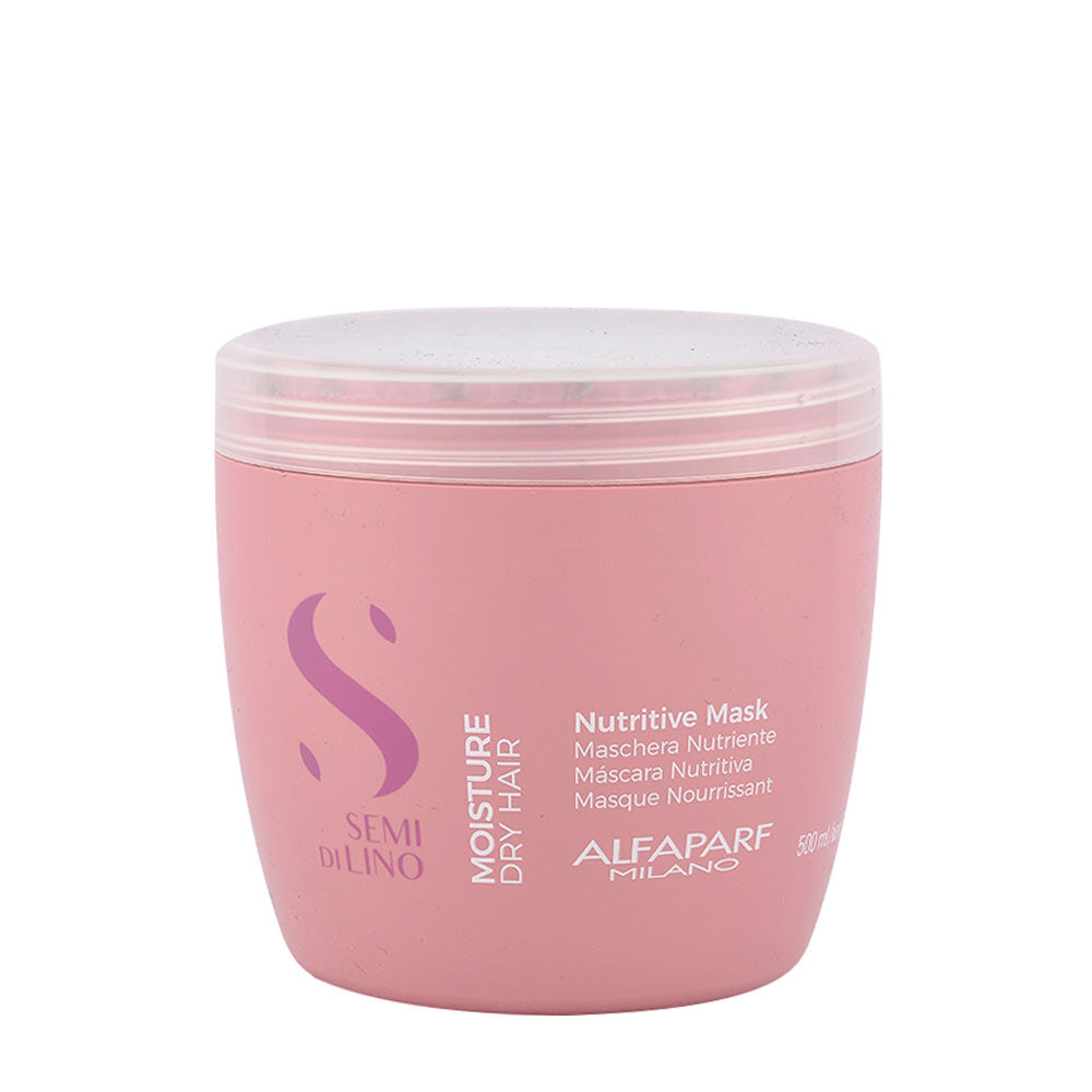 Alfaparf Milano Semi Di Lino Moisture Nutritive Mask 500ml  - maschera nutriente per capelli secchi