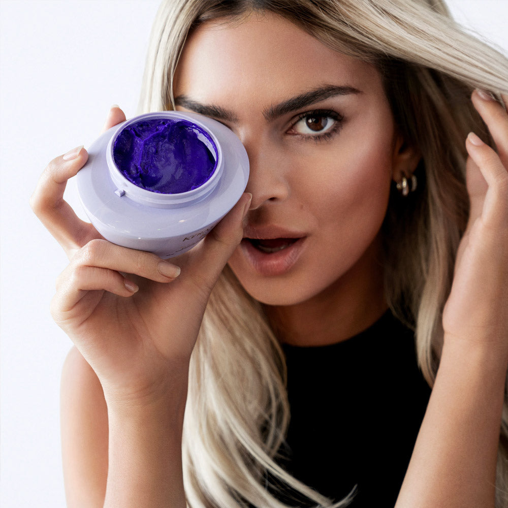 Kerastase Blond Absolu Masque Ultra Violet 200ml - maschera antigiallo capelli biondi, grigi, bianchi [all]