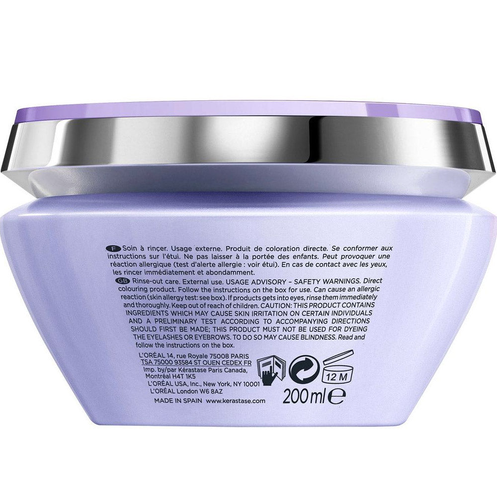Kerastase Blond Absolu Masque Ultra Violet 200ml - maschera antigiallo capelli biondi, grigi, bianchi [all]