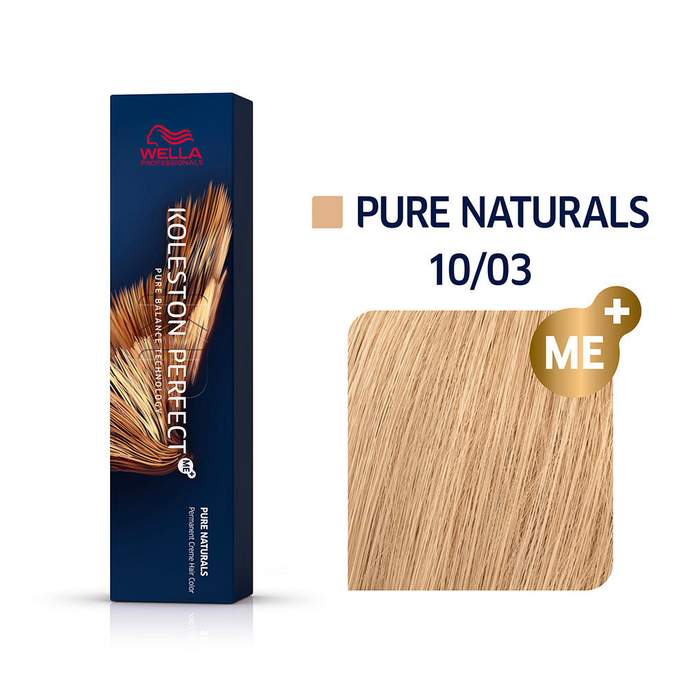 Wella Koleston Perfect Me+ Pure Naturals 10/03 Biondo Platino Naturale Dorato 60ml  - colorazione permanente [all]