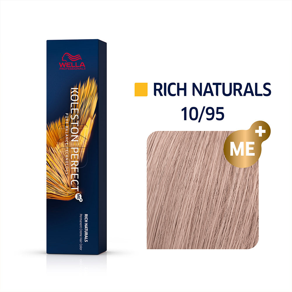 Wella Koleston Perfect Me+ Rich Naturals 10/95 Biondo Platino Cendrè Mogano 60ml - colorazione permanente [all]