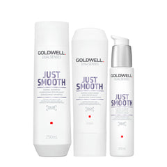 Goldwell Dualsenses Just Smooth Taming Shampoo 250ml Conditioner 200ml Serum 100ml