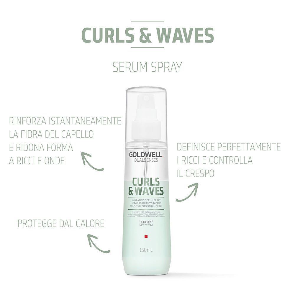 Goldwell Dualsenses Curls & Waves Hydrating Serum Spray 150ml - siero spray idratante per capelli ricci o mossi [it]