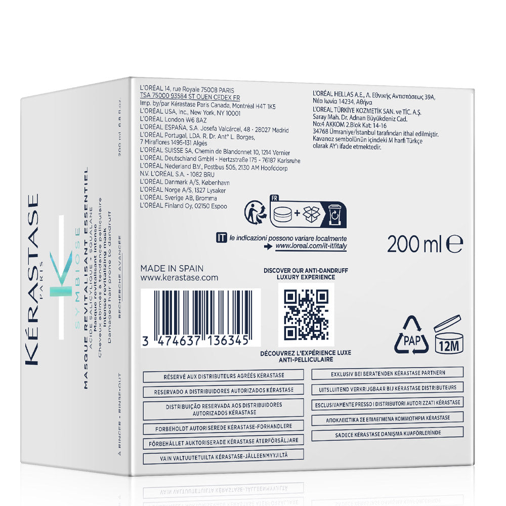 Kerastase Symbiose Masque Revitalisant Essential 200ml - maschera intensiva capelli danneggiati e cute grassa [all]
