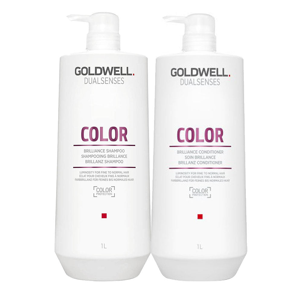 Goldwell Dualsenses Color Brilliance Shampoo1000ml Conditioner 1000ml [all]