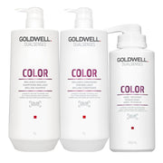 Goldwell Dualsenses Color Brilliance Shampoo1000ml Conditioner 1000ml 60Sec Treatment 500ml [all]