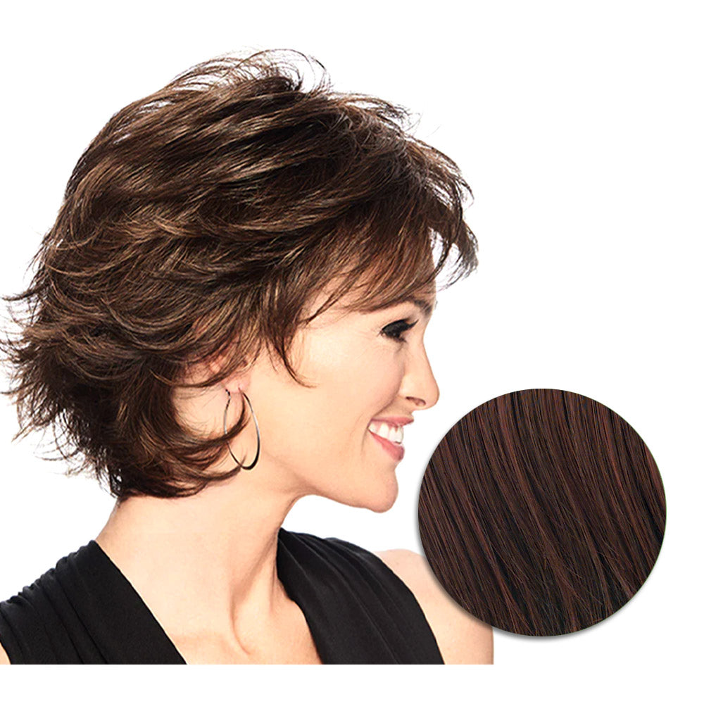 Hairdo Textured Flip Parrucca Castano Ciliegia - parrucca taglio corto