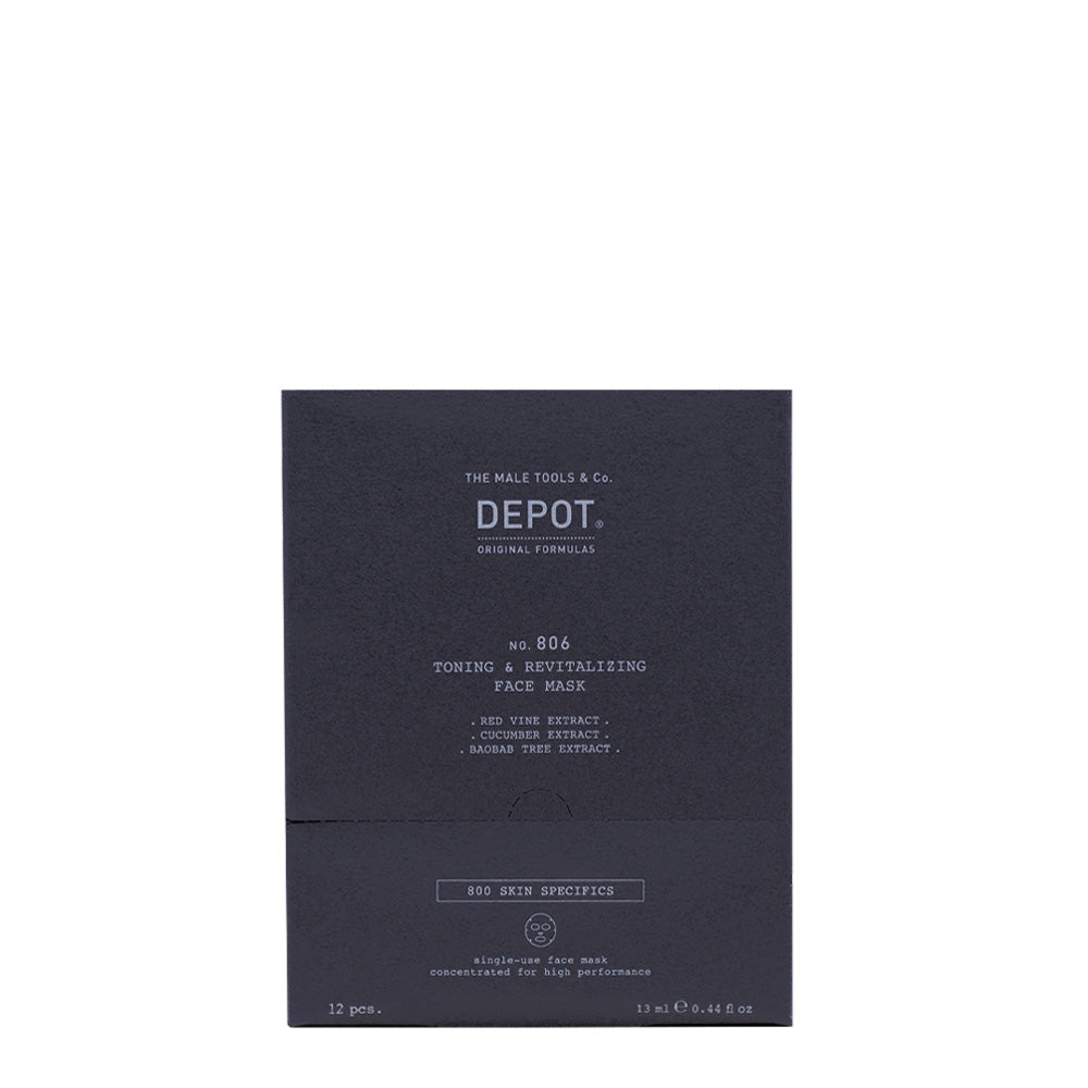 Depot Skin Specifics Toning & Revitalizing Face Mask 12 pcs - kit maschere tonificanti rivitalizzanti