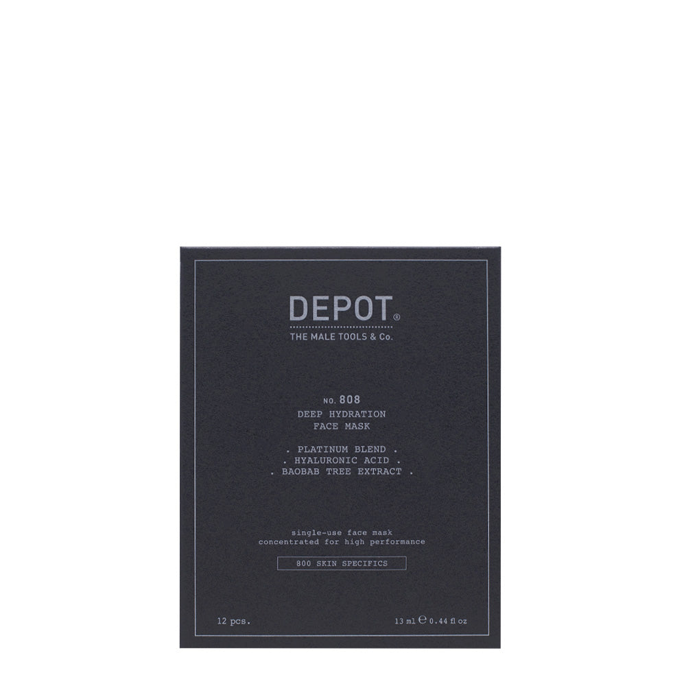 Depot Skin Specifics No.808 Deep Hydration Face Mask 12 pcs - kit maschere nutrienti intensive