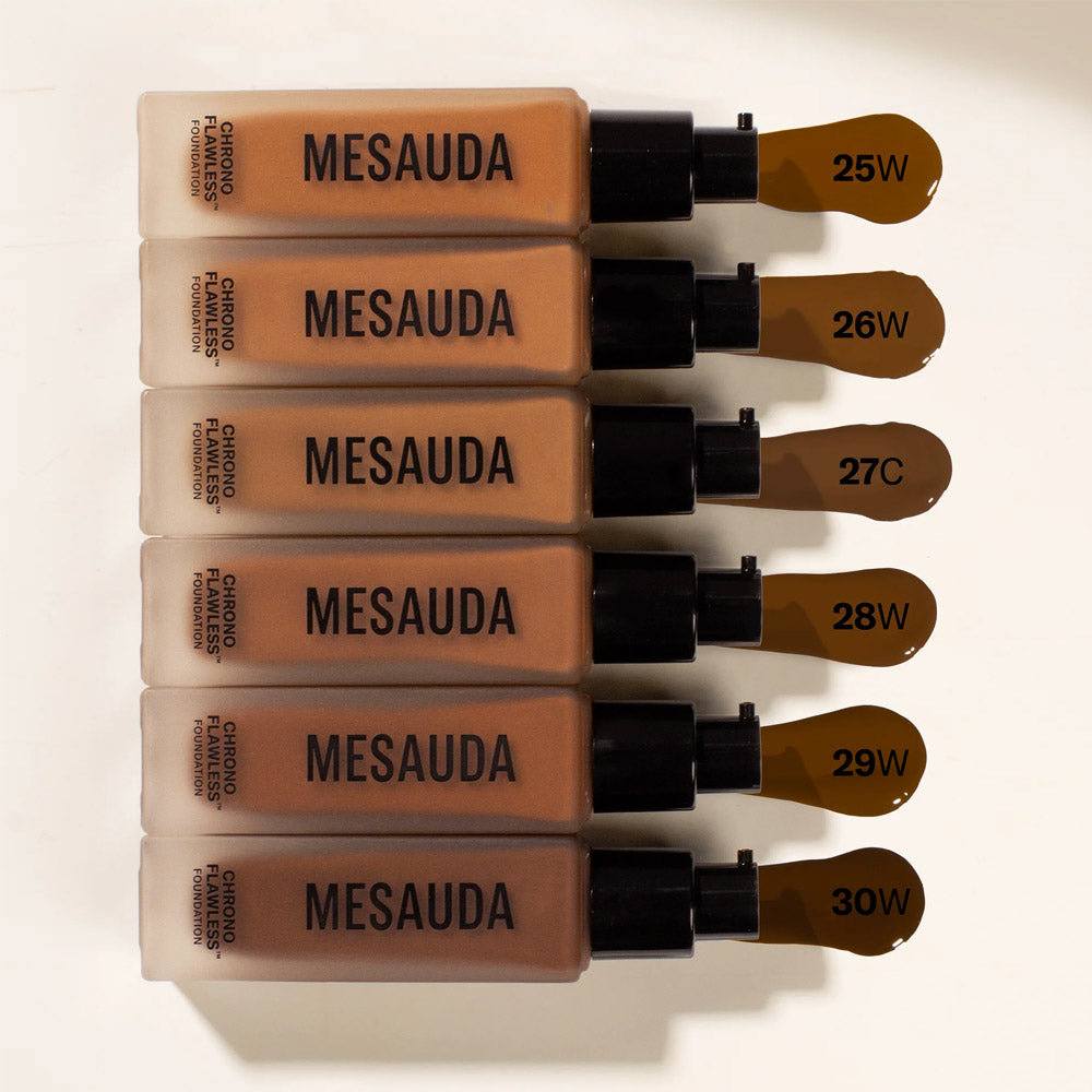 Mesauda Beauty Chronos Flawless Foundation 25W 30ml - fondotinta fluido a lunga tenuta