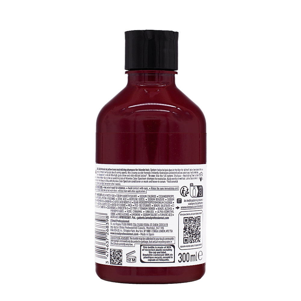 L'Oréal Professionnel Paris Vitamino Color Spectrum Purple Shampoo 300ml - shampoo antigiallo [all]
