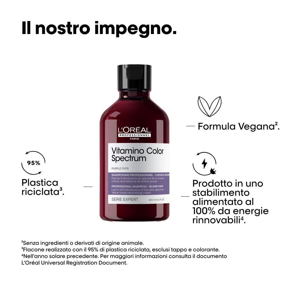 L'Oréal Professionnel Paris Vitamino Color Spectrum Purple Shampoo 300ml - shampoo antigiallo [it]