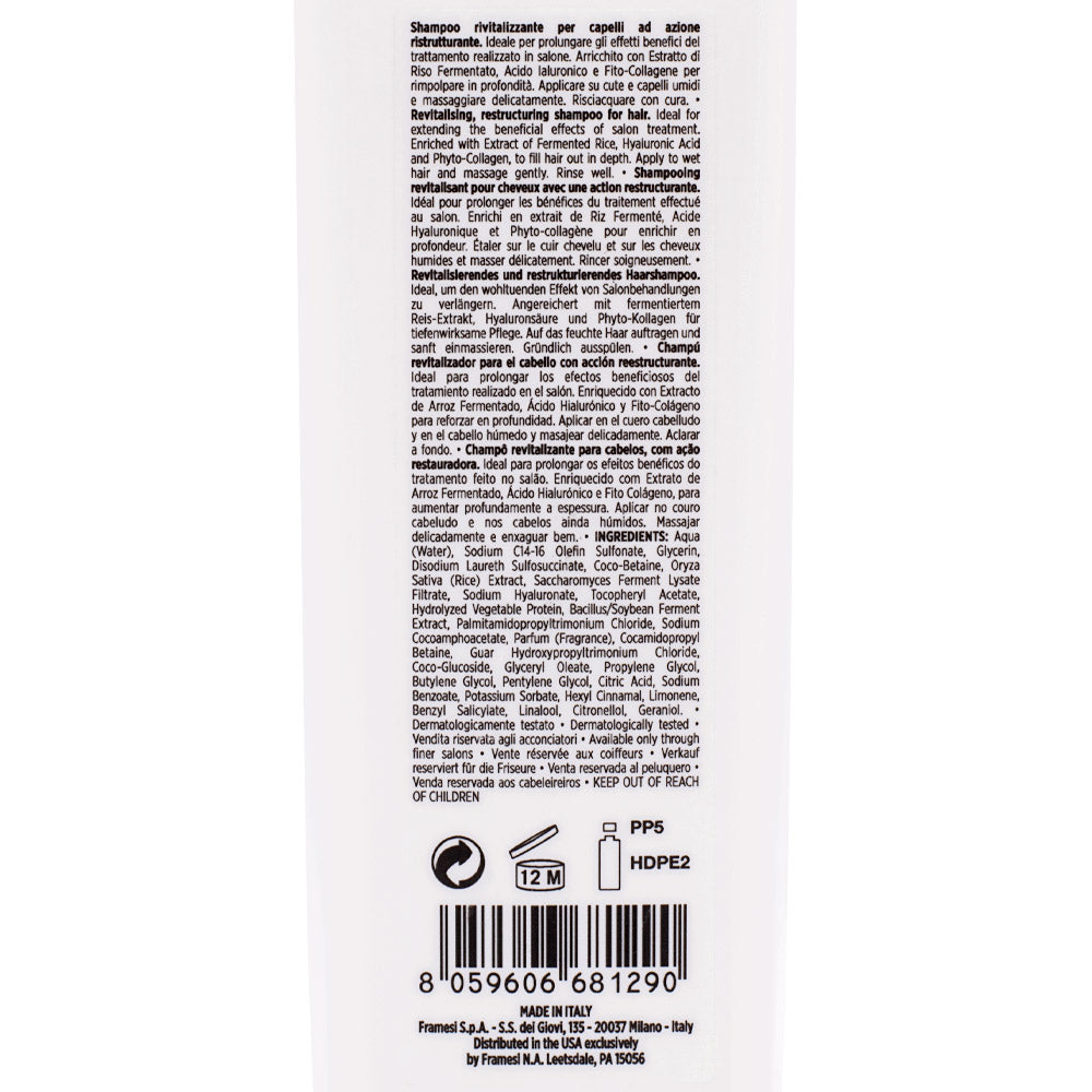 Framesi Morphosis Restructure Shampoo 250ml - shampoo ristrutturante capelli danneggiati