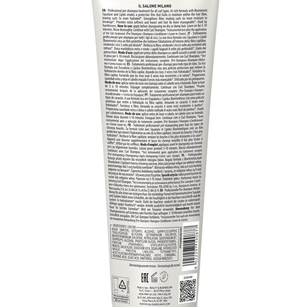 Alfaparf Milano Il Salone Curls Pre-Shampoo Treatment 300ml - trattamento pre shampoo capelli ricci