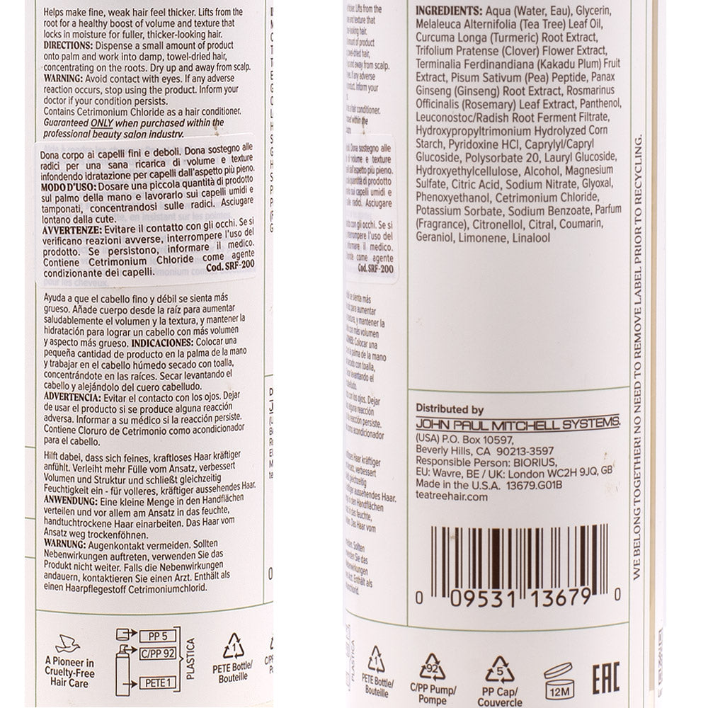 Paul Mitchell Tea Tree Scalp Care Regeniplex Root Lift Foam 200ml - schiuma volumizzante e texturizzante