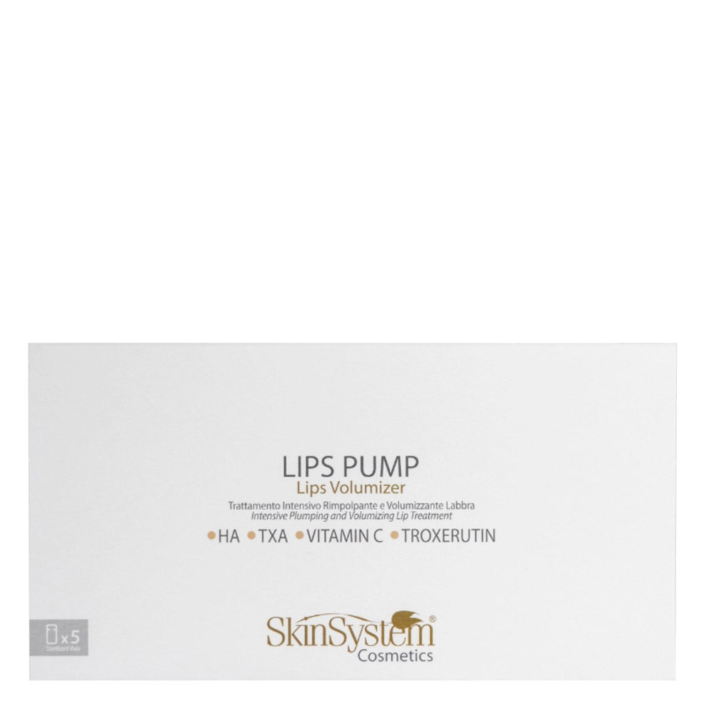 SkinSystem Lips Pump - Lips Volumizer 5 fiale - trattamento rimpolpante e volumizzante labbra