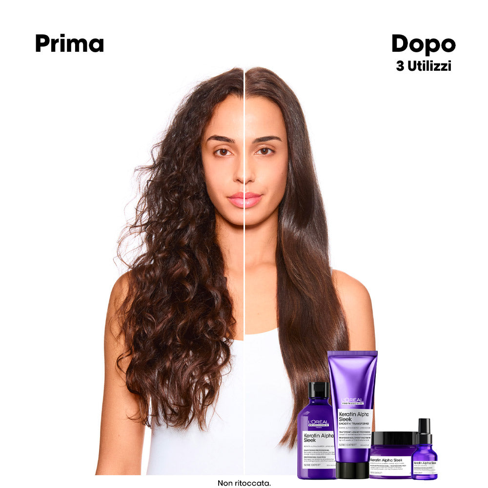 L'Oreal Professionnel Paris Serie Expert Keratin Alpha Sleek Shampoo 300ml - shampoo disciplinante anticrespo [it]