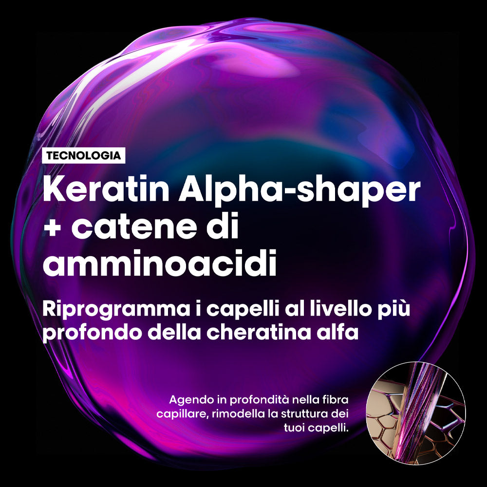 L'Oreal Professionnel Paris Serie Expert Keratin Alpha Sleek Shampoo 300ml - shampoo disciplinante anticrespo [it]