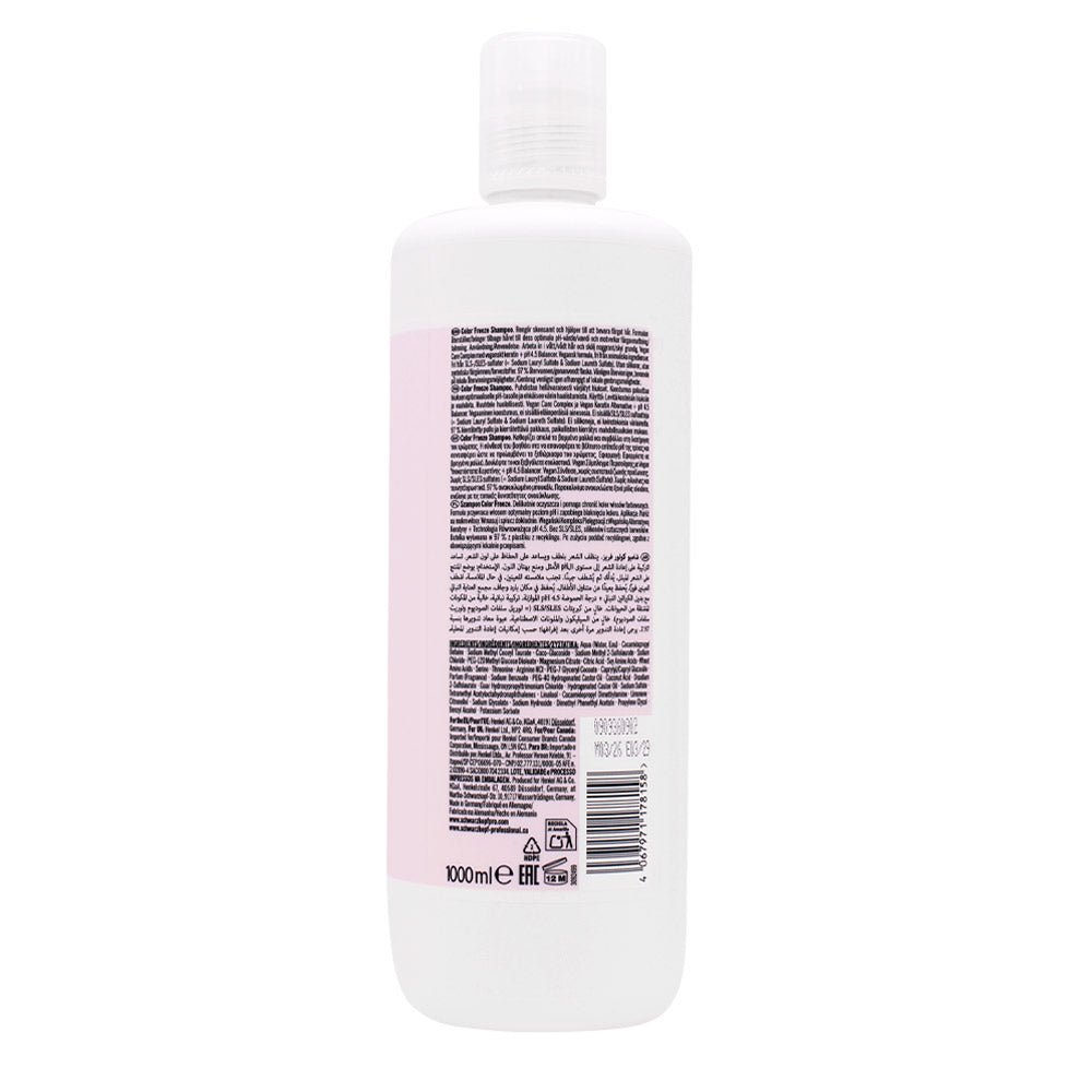 Schwarzkopf Professional BC Bonacure Color Freeze Shampoo pH 4.5 1000ml - shampoo protezione colore [all]