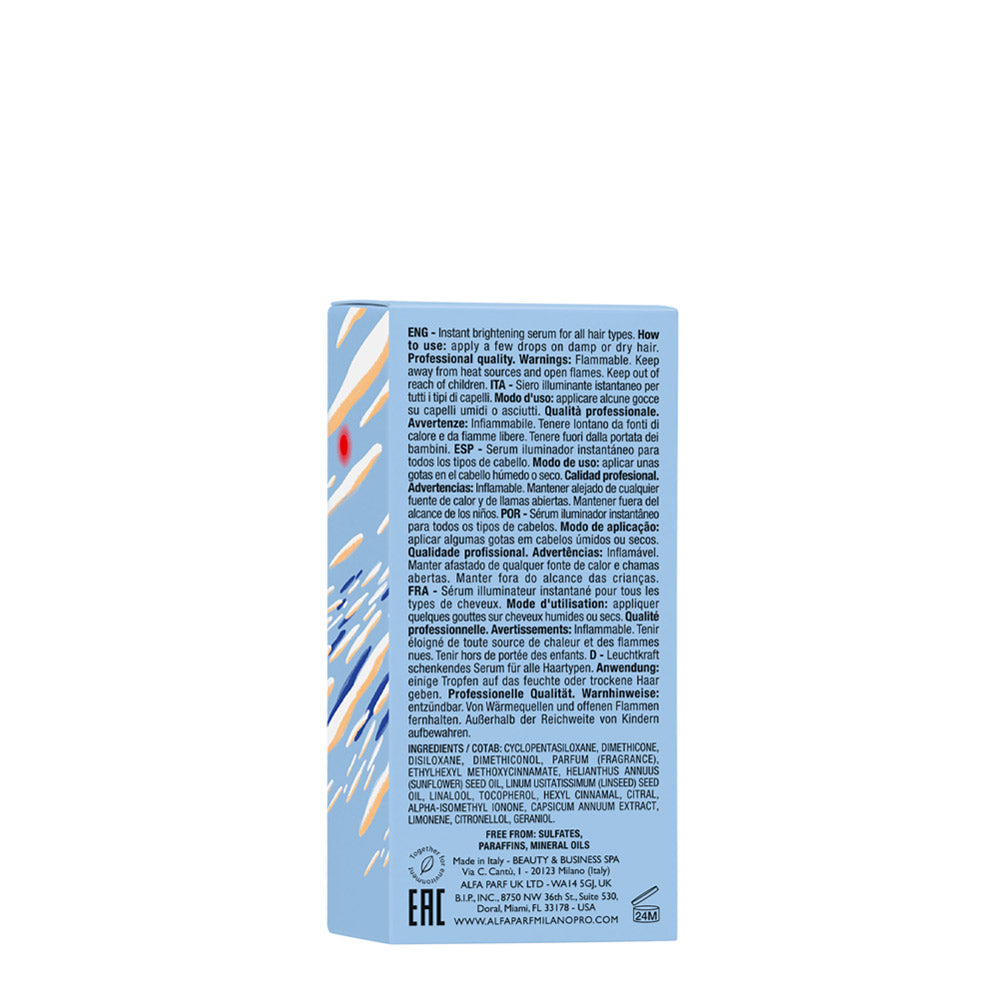 Alfaparf Milano Semi Di Lino Sublime Cristalli Liquidi Milano Vibes Blue Limited Edition 15ml - siero illuminante [all]
