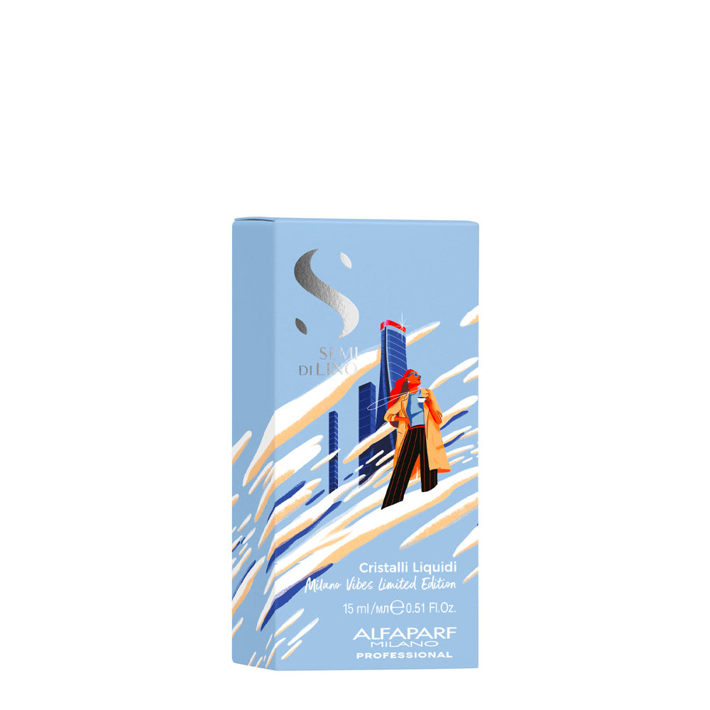 Alfaparf Milano Semi Di Lino Sublime Cristalli Liquidi Milano Vibes Blue Limited Edition 15ml - siero illuminante [all]