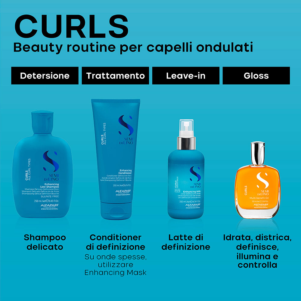 Alfaparf Milano Semi di Lino Curls Low Shampoo 250ml - shampoo capelli ricci [it]