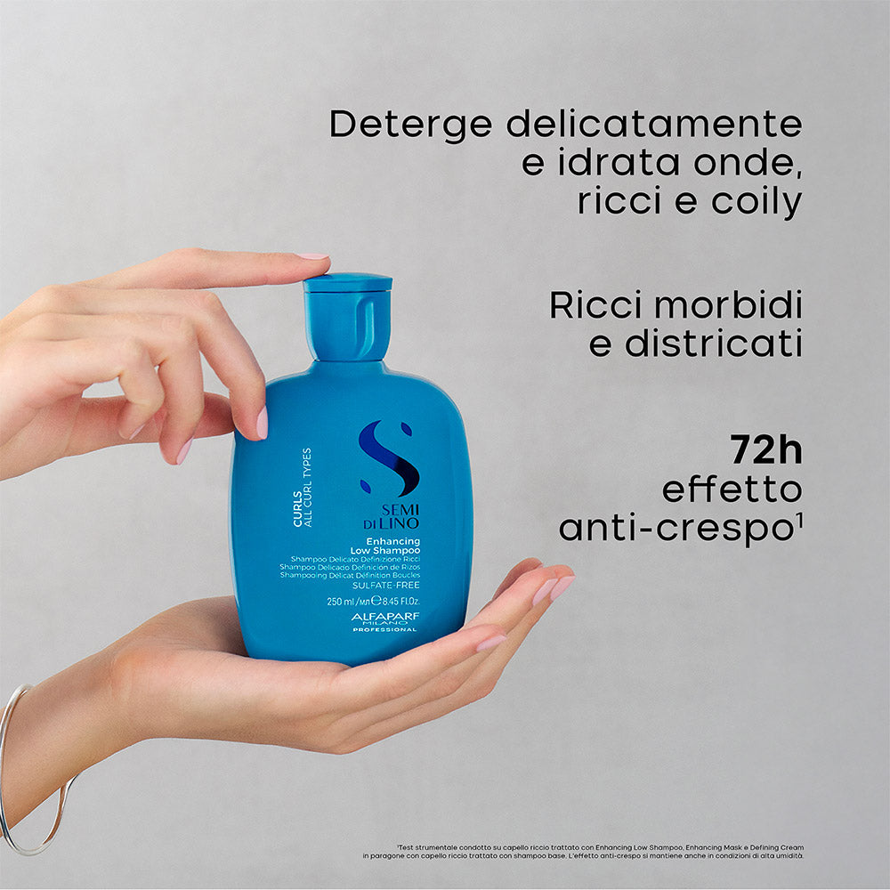 Alfaparf Milano Semi di Lino Curls Low Shampoo 250ml - shampoo capelli ricci [it]