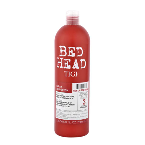Tigi Bed Head Urban Antidotes Resurrection 3 Shampoo 750ml - shampoo capelli molto rovinati