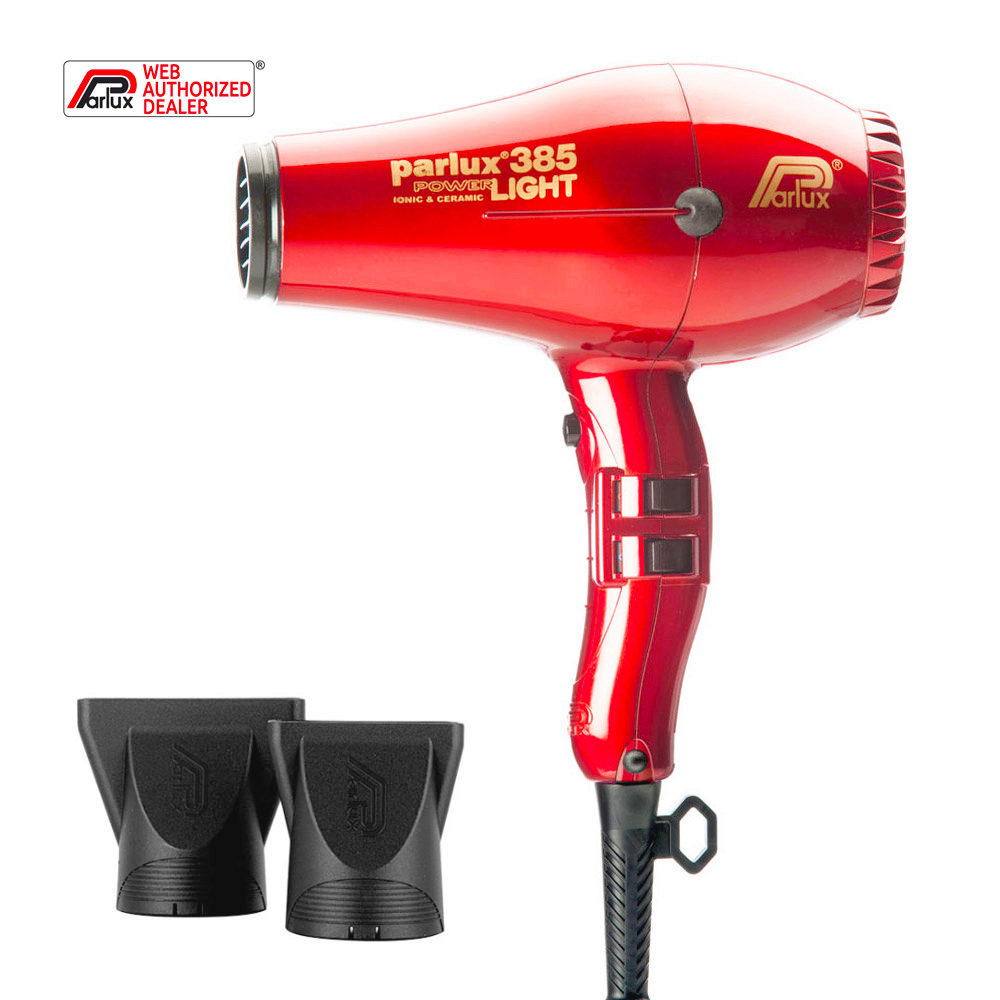 Parlux 385 Powerlight Ionic & Ceramic - asciugacapelli rosso