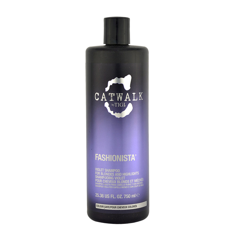 Tigi Catwalk Fashionista Violet Shampoo 750ml - shampoo antigiallo capelli biondi