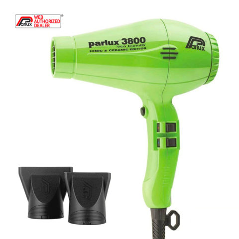 Parlux 3800 EcoFriendly Ionic & Ceramic - asciugacapelli verde