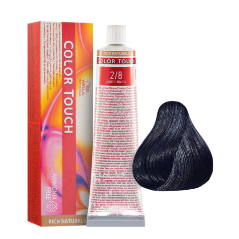 Color Touch Rich Naturals 2/8 Nero Blu 60ml   - colore semi permanente senza ammoniaca