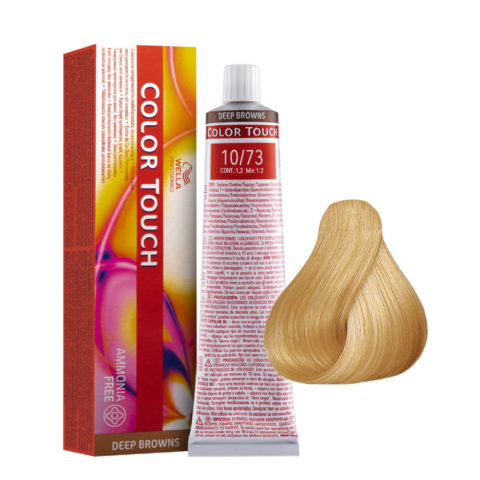 Wella Color Touch Deep Browns 10/73 Biondo Platino Sabbia Dorato 60ml - colore semipermanente senza ammoniaca