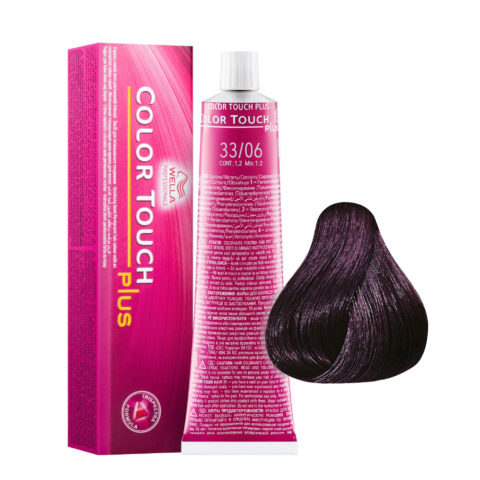 Wella Color Touch Plus 33/06 Castano Scuro Intenso Naturale Violetto 60ml - colore demi-permanente