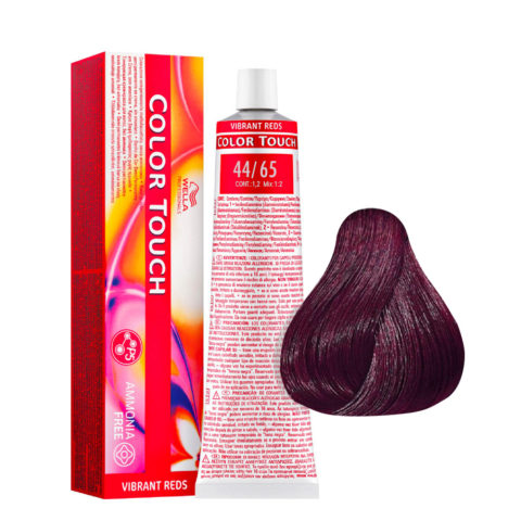 Color Touch Vibrant Reds 44/65 Castano Medio Intenso Violetto 60ml  - colore semi permanente senza ammoniaca