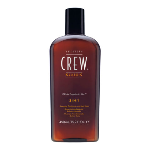 American Crew Classic 3 in 1  450ml - shampoo balsamo e bagnoschiuma