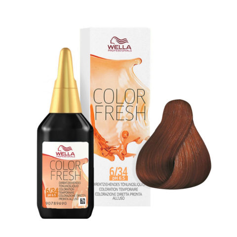 Color Fresh 6/34 Biondo Scuro Oro Ramato 75ml  - riflessante diretto senza ammoniaca