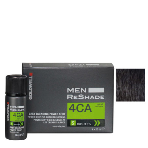 Color Men Reshade 4CA Cenere Freddo Castano Medio 4x20ml - tinta uomo