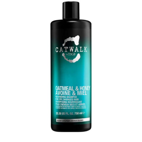 Tigi Catwalk Oatmeal & Honey Shampoo Idratante per Capelli Secchi 750ml