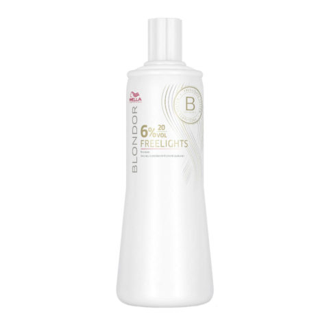 Blondor Freelights Developer 6% 20vol 1000ml - lozione ossidante