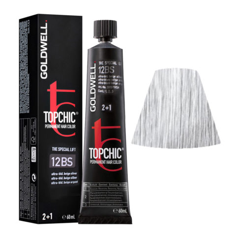 12BS Biondo platino beige argento Goldwell Topchic Special lift tb 60ml