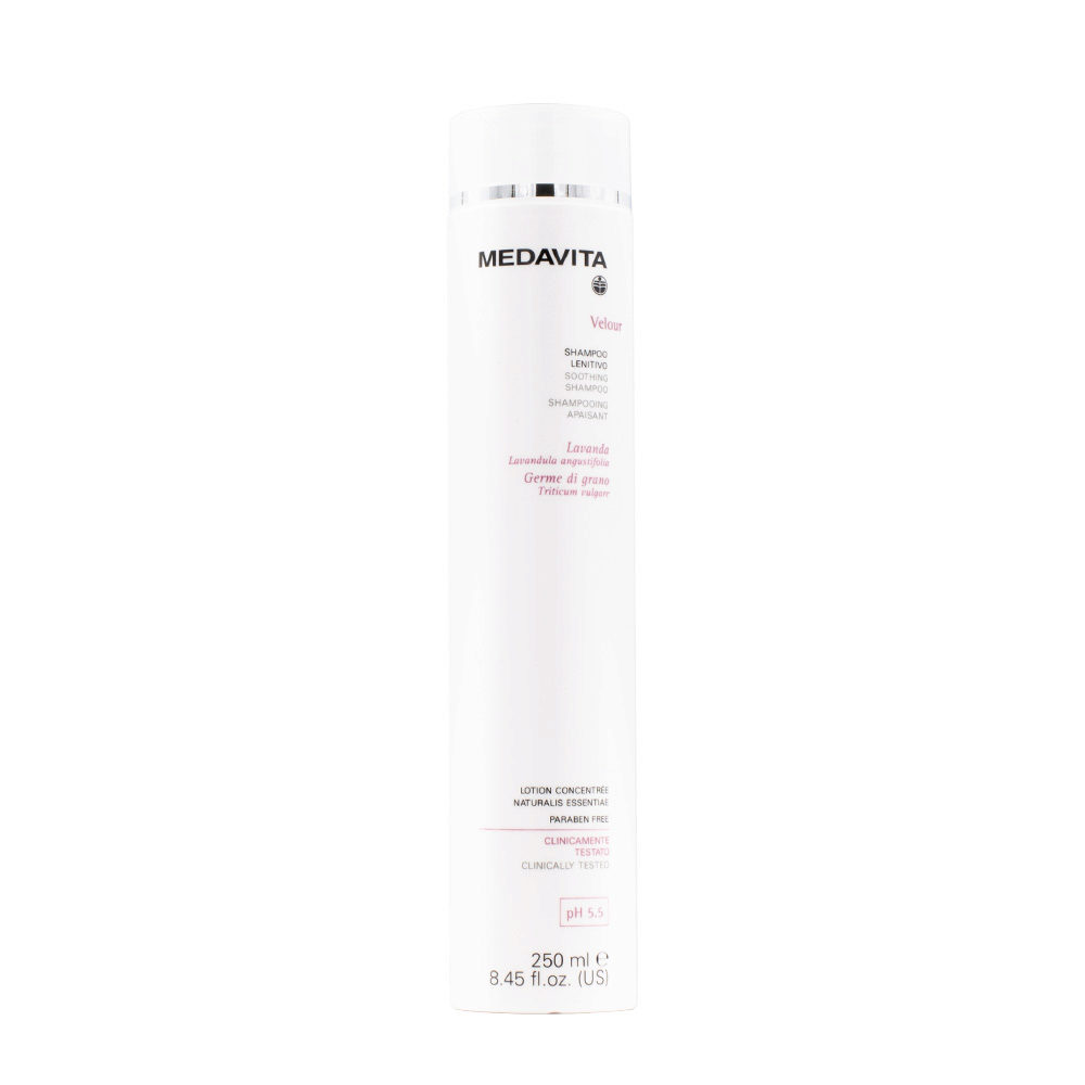 Medavita Cute Velour Soothing Shampoo 250ml - shampoo lenitivo cute sensibile e irritata pH 5.5