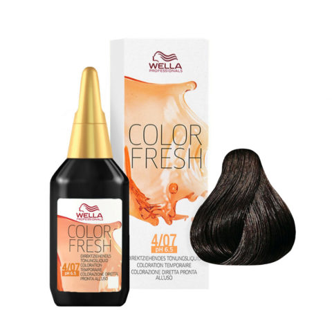 Color Fresh 4/07 Castano Medio Naturale Sabbia 75ml - riflessante diretto senza ammoniaca