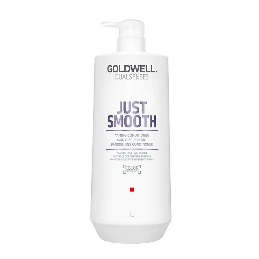 Goldwell Dualsenses Just Smooth Taming Conditioner 1000ml - balsamo disciplinante per capelli indisciplinati e crespi