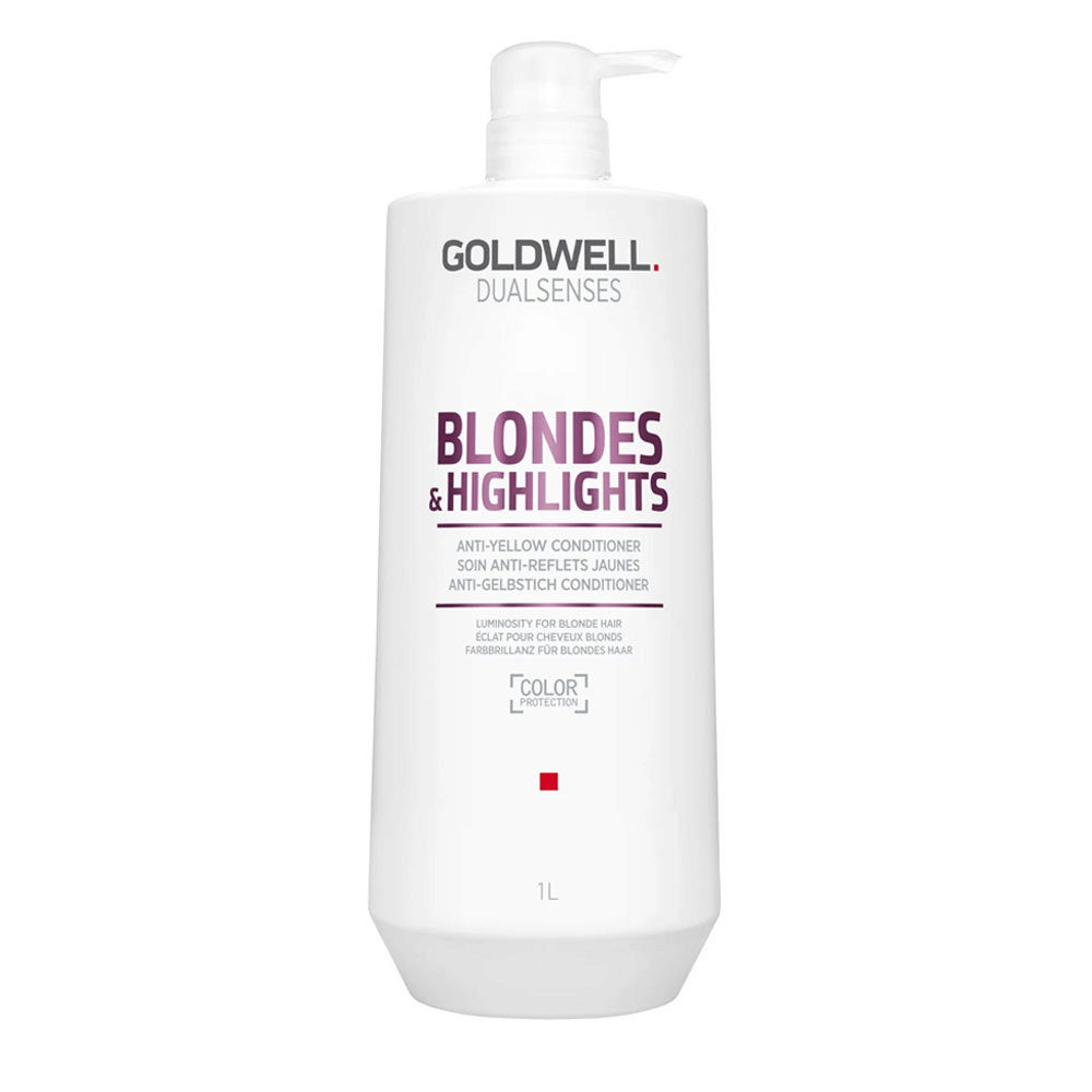 Goldwell Dualsenses Blonde & Highlights Anti-Yellow Conditioner 1000ml - balsamo antigiallo per capelli colorati