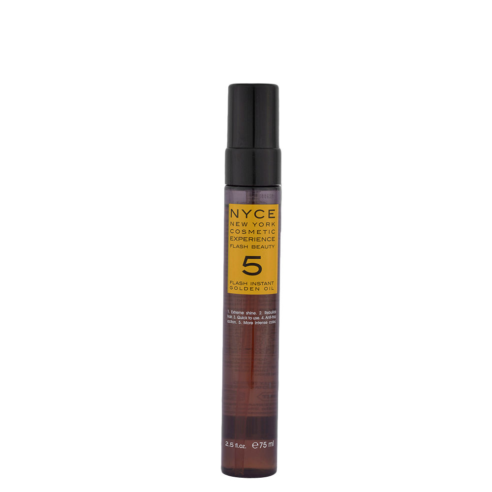 Nyce Flash Beauty Instant Golden Oil 75ml - olio ristrutturante capelli secchi
